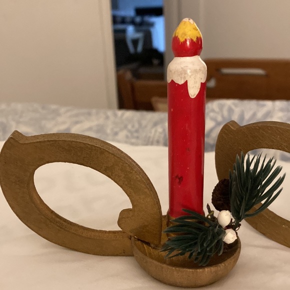 Vera wooden Christmas napkin holders napkin rings vintage. Set of three. - Picture 2 of 6